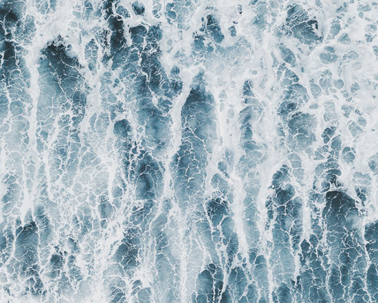 Art print of ocean foam and water, filled with texture