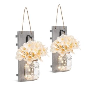 mason jar wall sconces