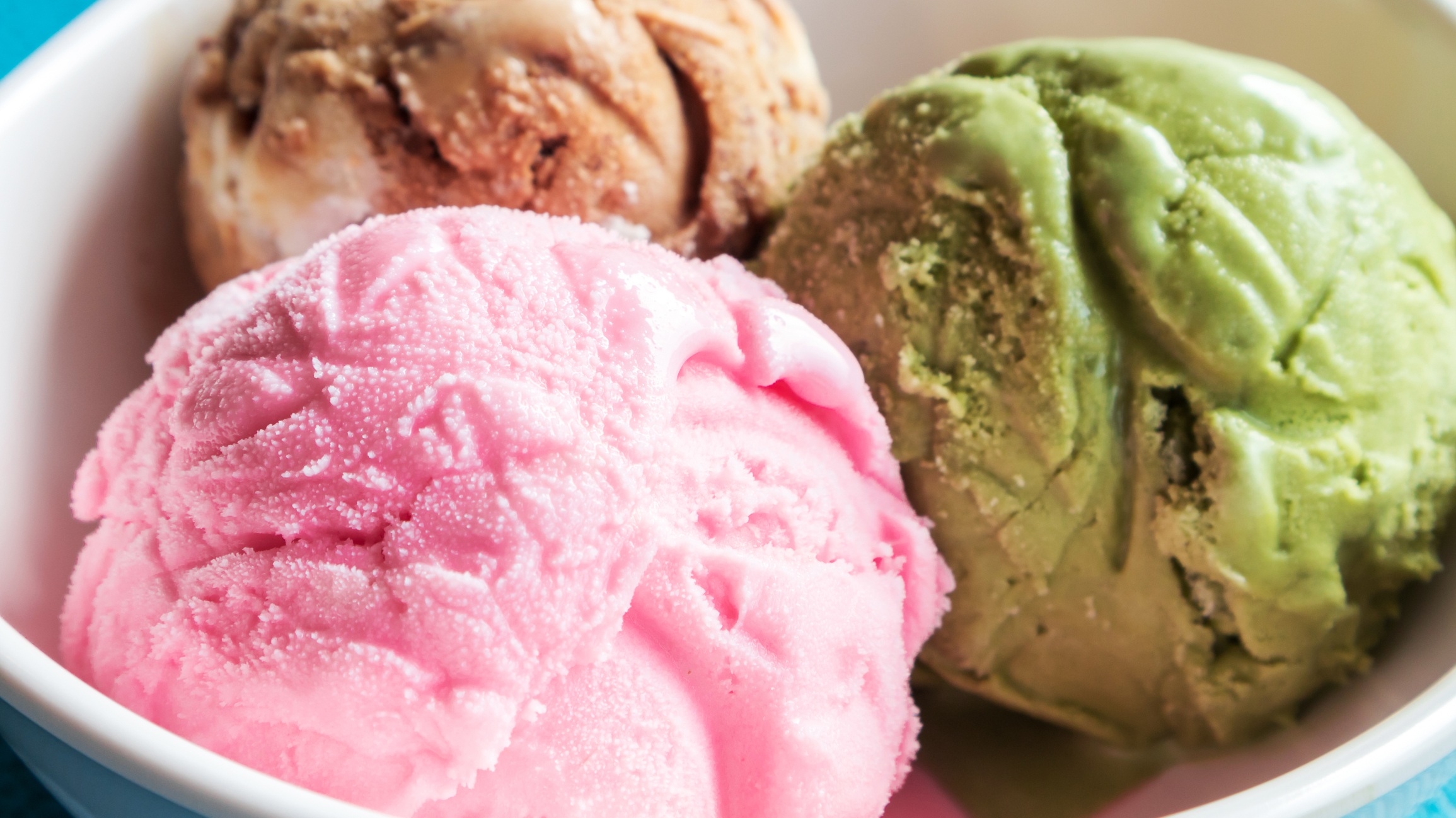 multicolored ice cream