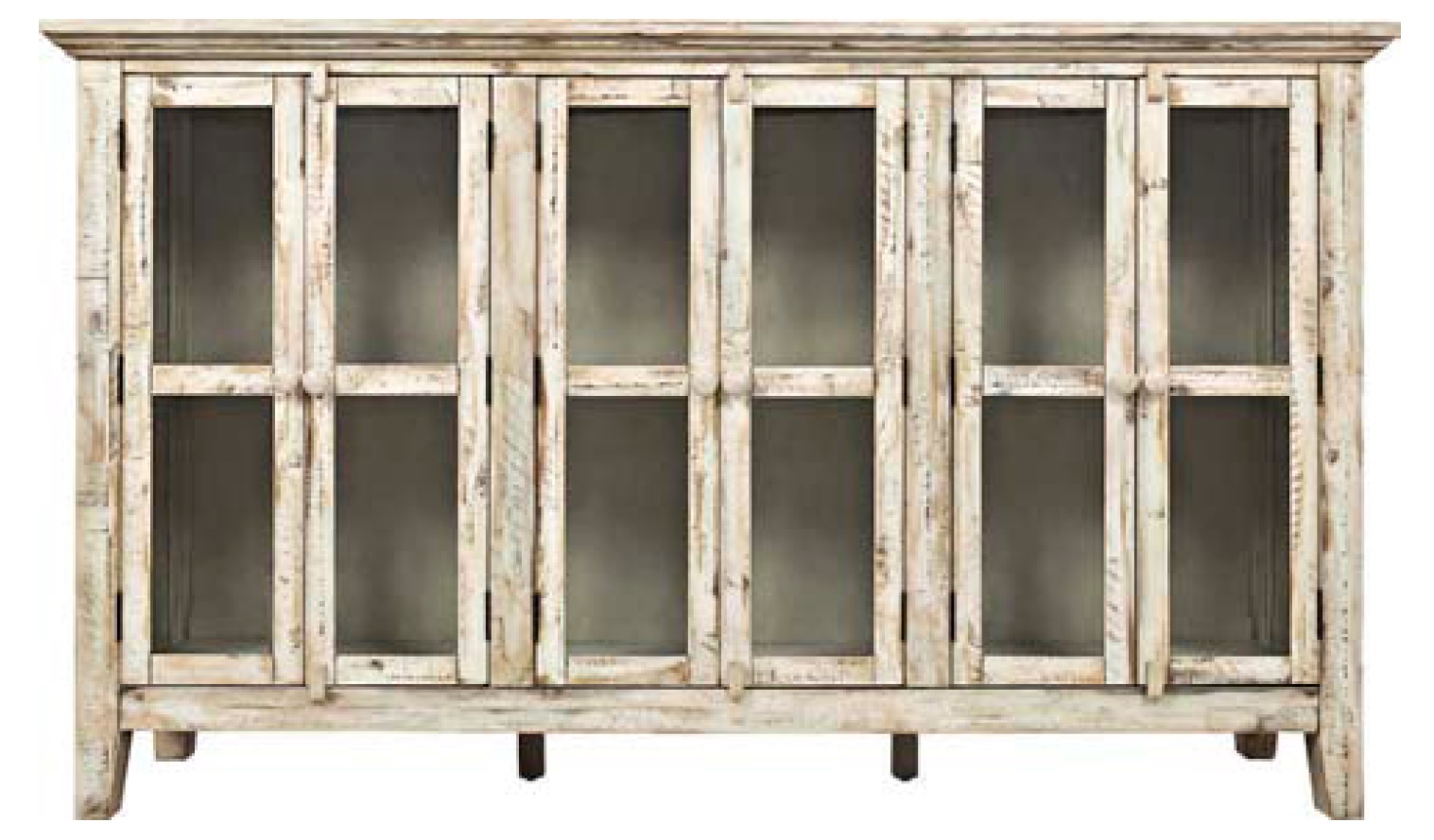 Eau Claire 6-door accent cabinet in the color Scrimshaw
