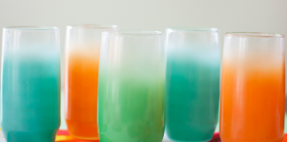 Selection of Blendo tall tumblers in vibrant blue, orange and green.