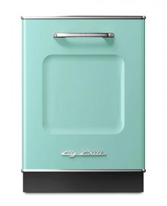 Big Chill retro dishwasher in turquoise