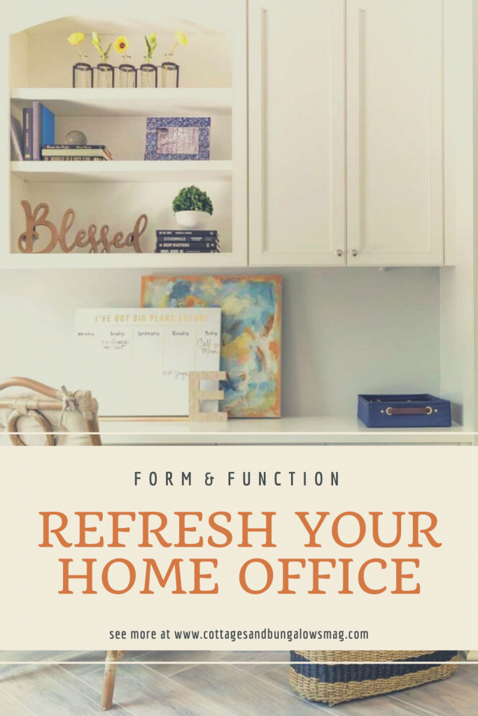 refresh your home office - Cottage style decorating, renovating and entertaining Ideas for ...