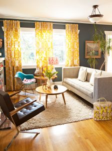 paint color ideas for a dark grey living room in a craftsman bungalow