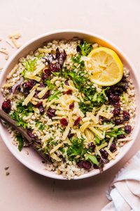 Spring Salad With Barley and Lemon Chive Vinaigrette