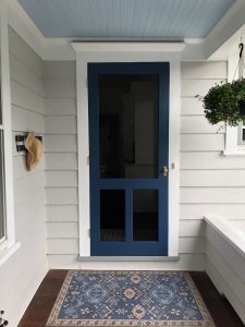 Exterior custom doors in bue