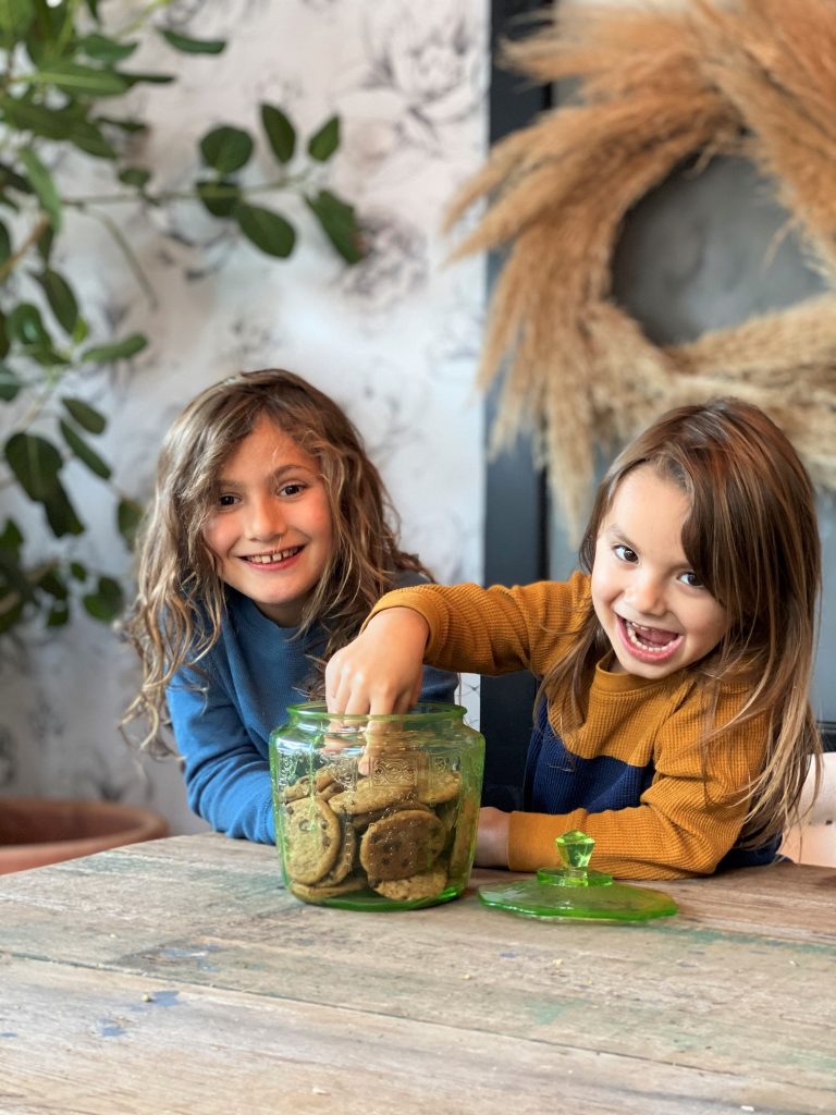 I styled the jar for its intended use as a cookie jar! As you can see, this was my boys’ favorite.