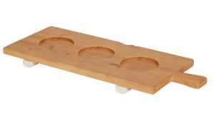 Wood pinch pot tray