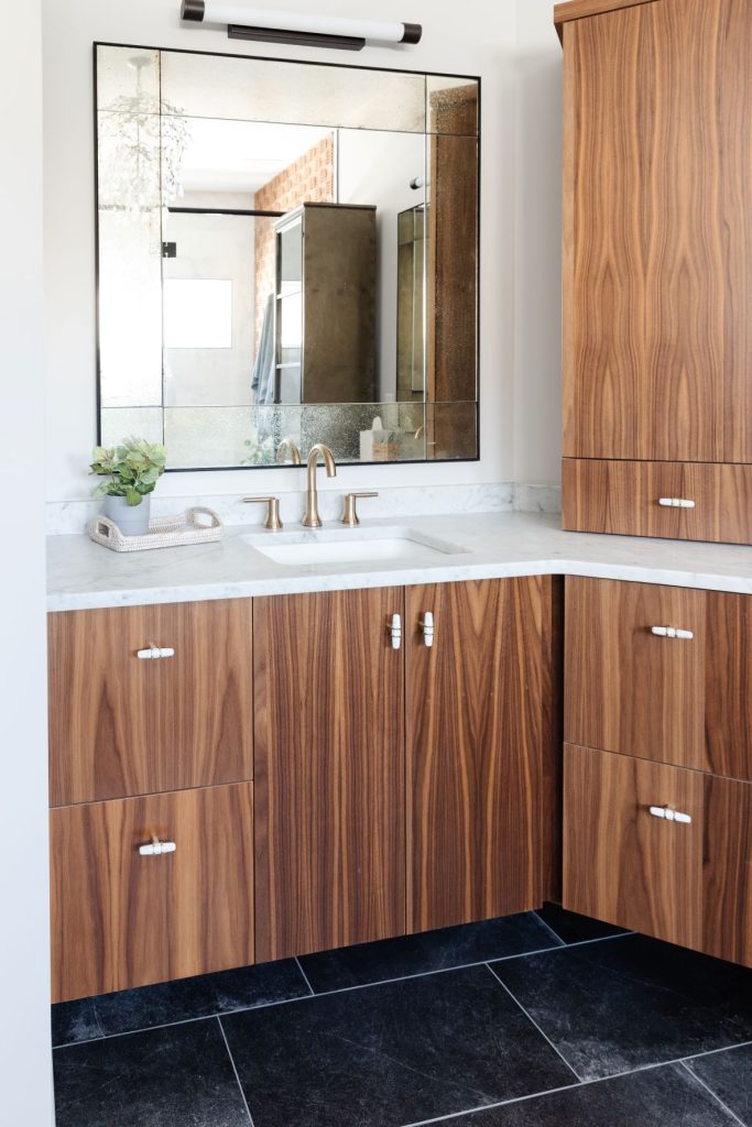 Learn how this bathroom was transformed into a modern lakeside dream.
