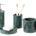 green marble accessories