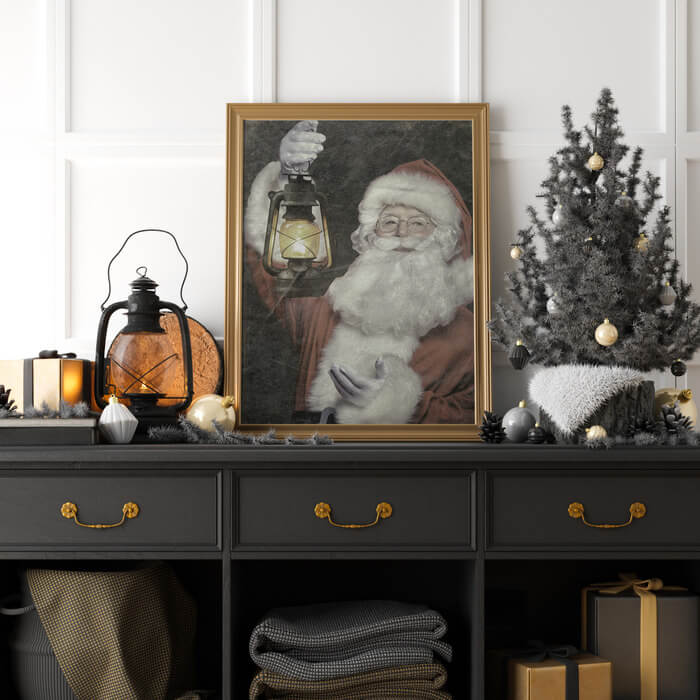 Olive Branch Farmhouse's Old Fashion Santa Claus Canvas Print