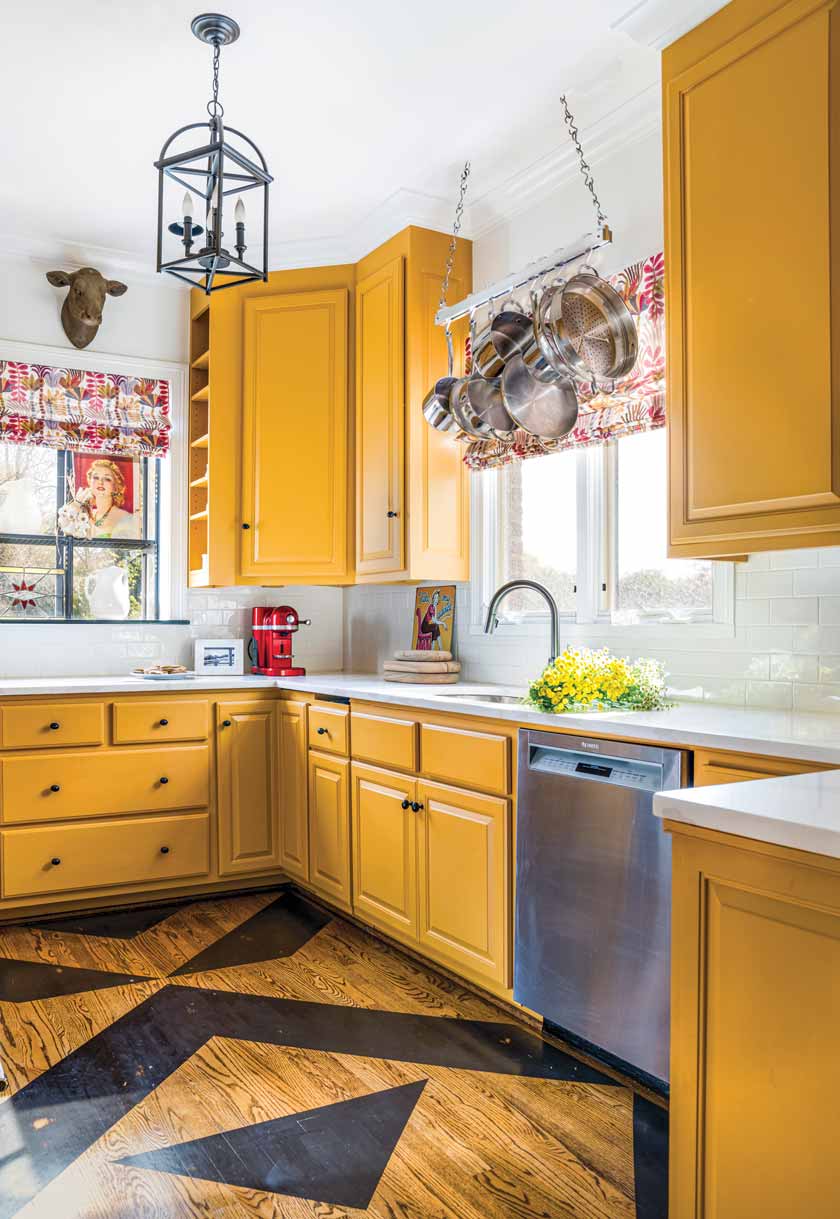 Traditional Home with Yellow Kitchen - Home Bunch - An Interior