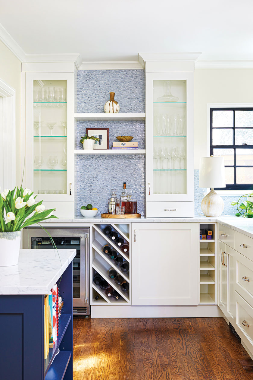 slanted wine storage shelves