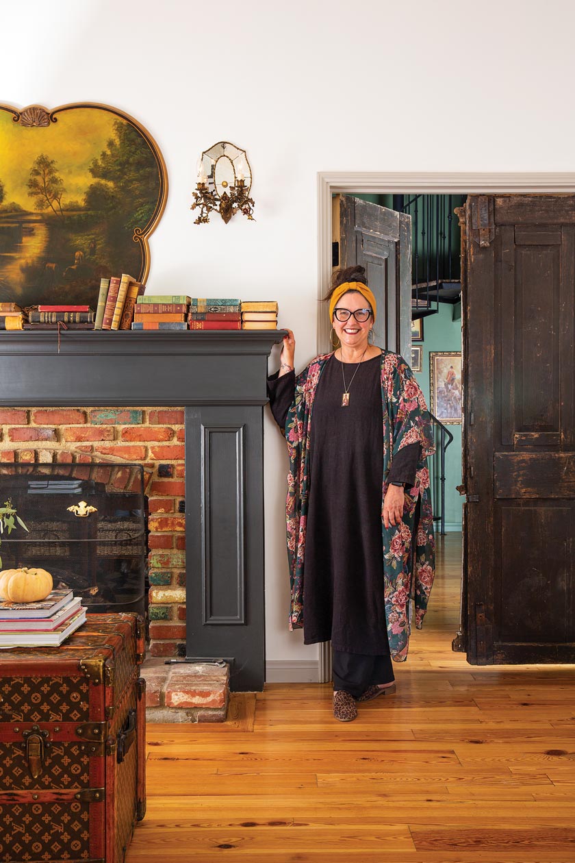 homeowner Trenna Berry in her maximum style cottage in California