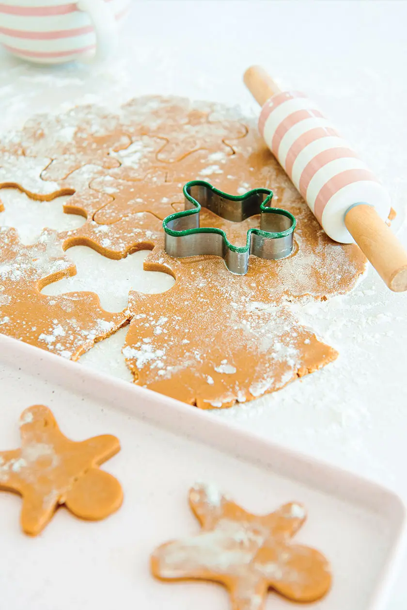 gingerbread cookies in Lu's Utah home