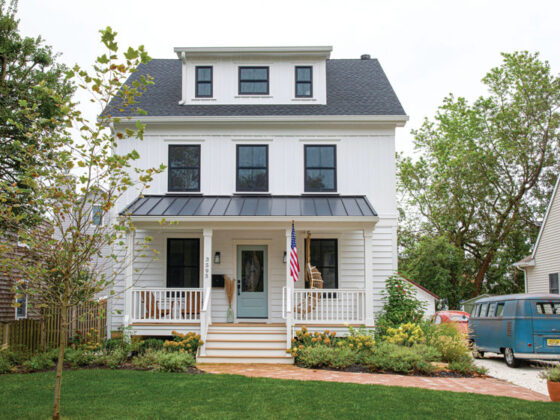 exterior of sophisticated beach bungalow