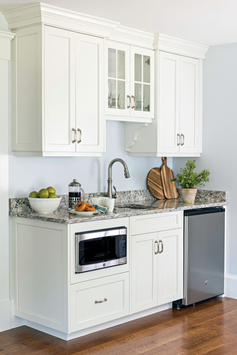 kitchenette in historic Cape Cod cottage