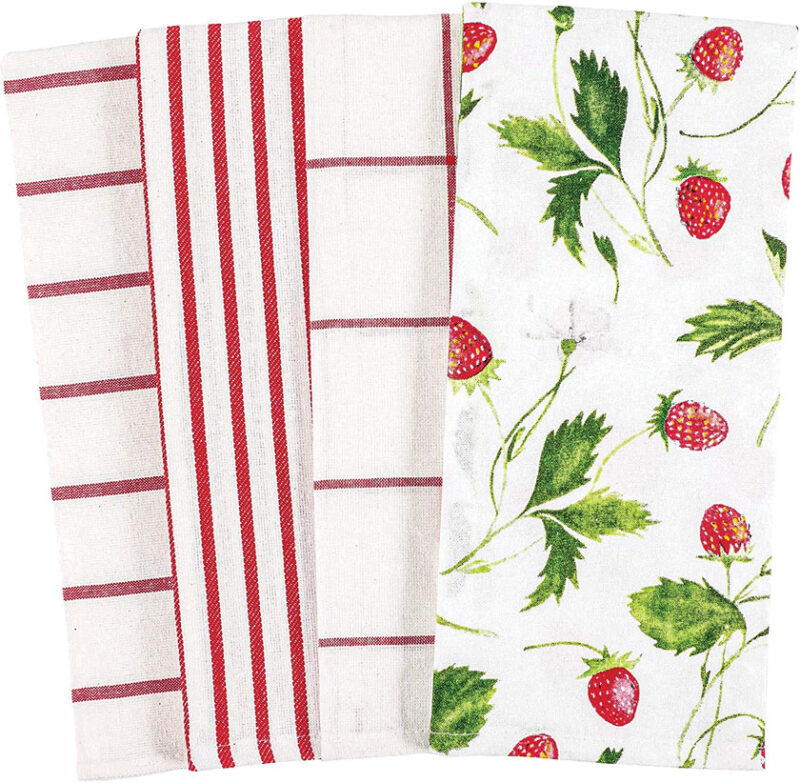 strawberry tea towels