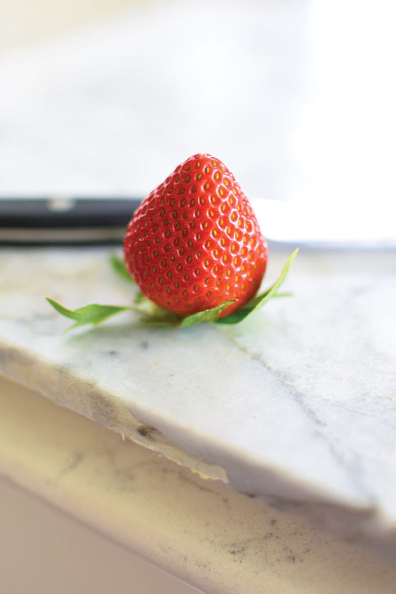 strawberry for making a strawberry rose