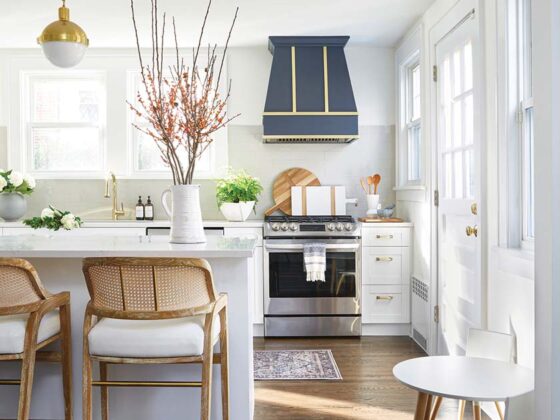 open kitchen in renovated 1900s house