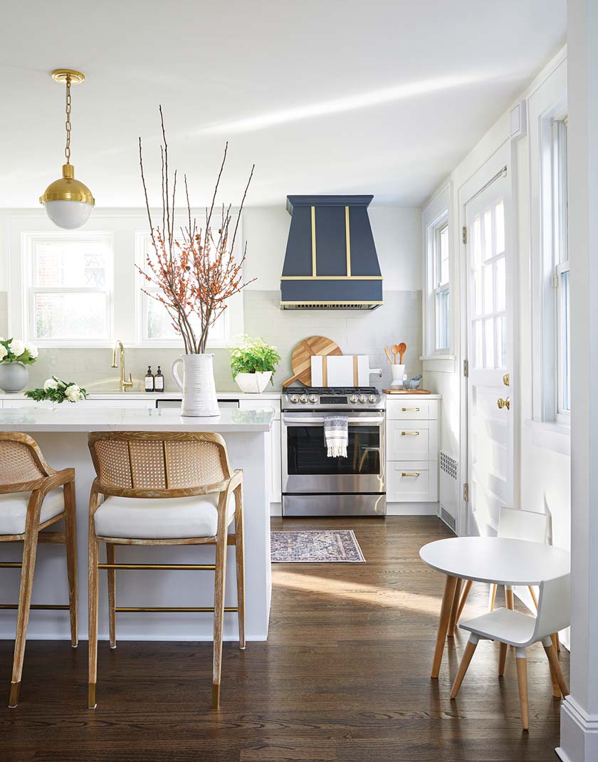 open kitchen in renovated 1900s house