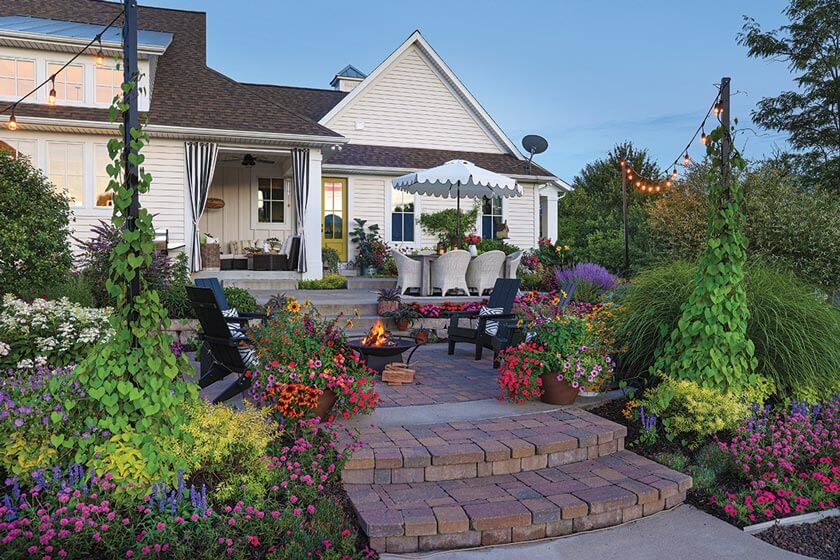 cottage with extensive garden and outdoor patio