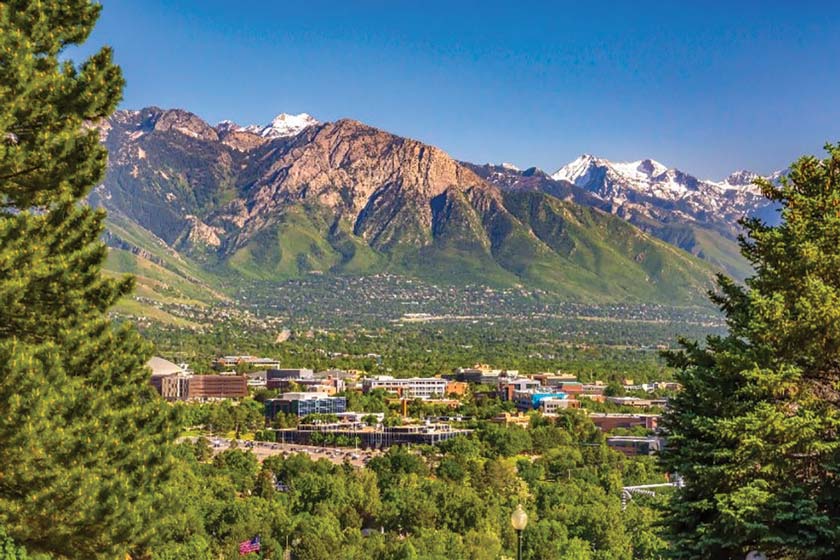 Holladay Utah with Rocky Mountains, home of The Fox Group and Fox Shop