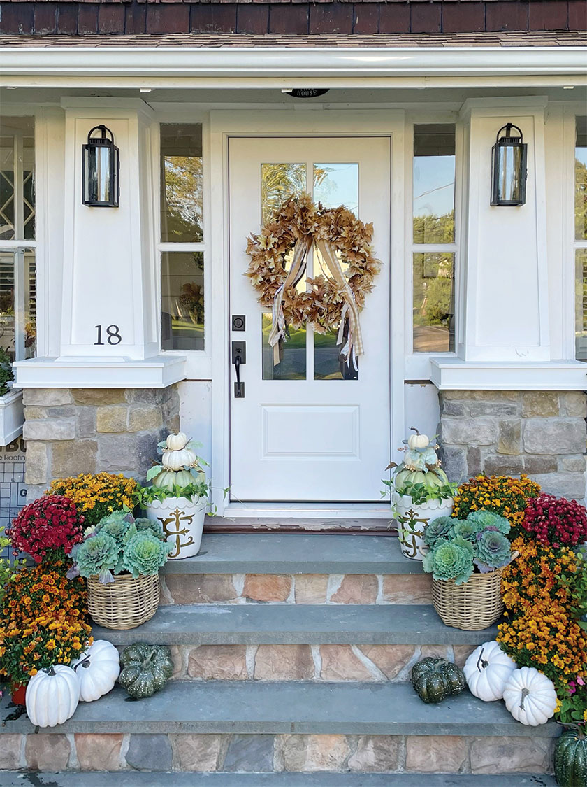 entrance to cottage in Long Island