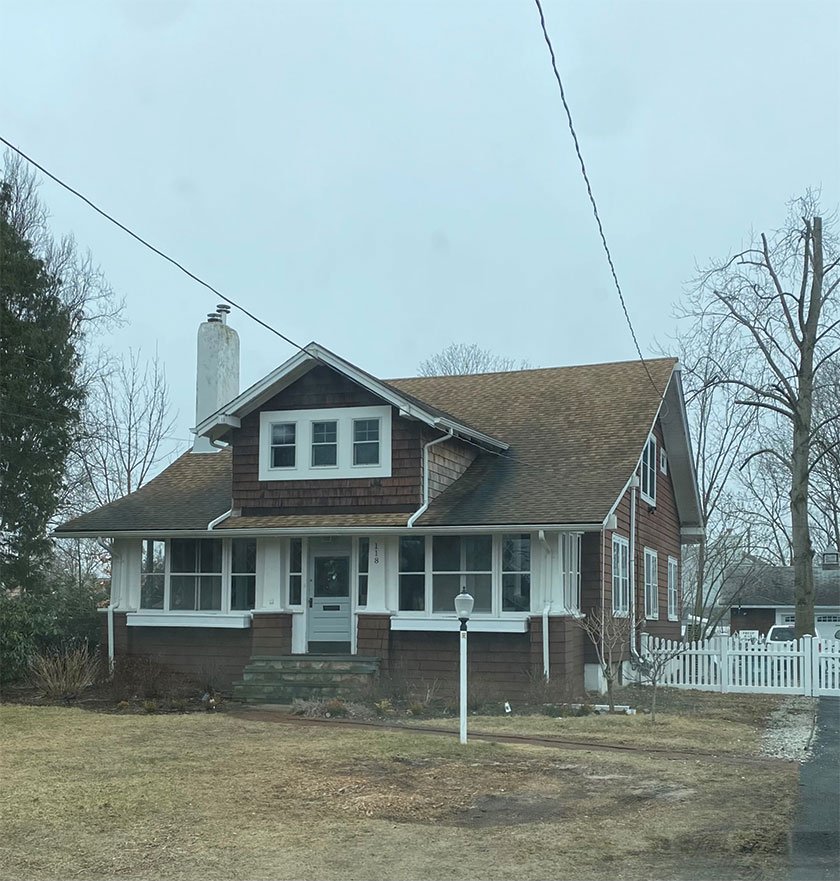 the house across the street before