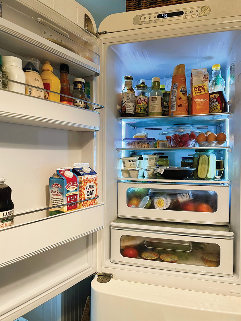 organizing the fridge