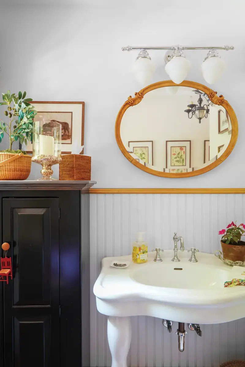 powder room added to 1939 cottage