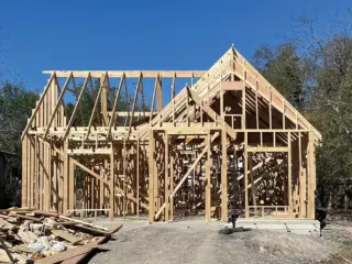 Project House Austin house framing