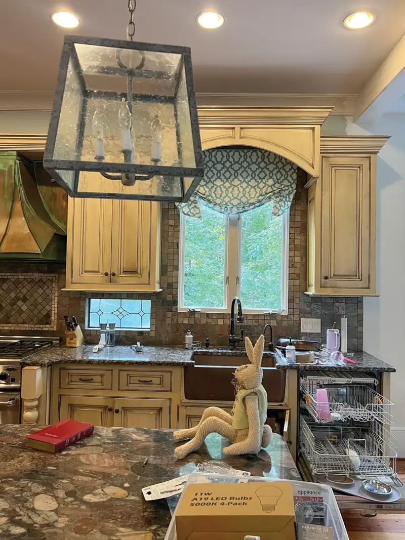 during photo of North Carolina kitchen renovation