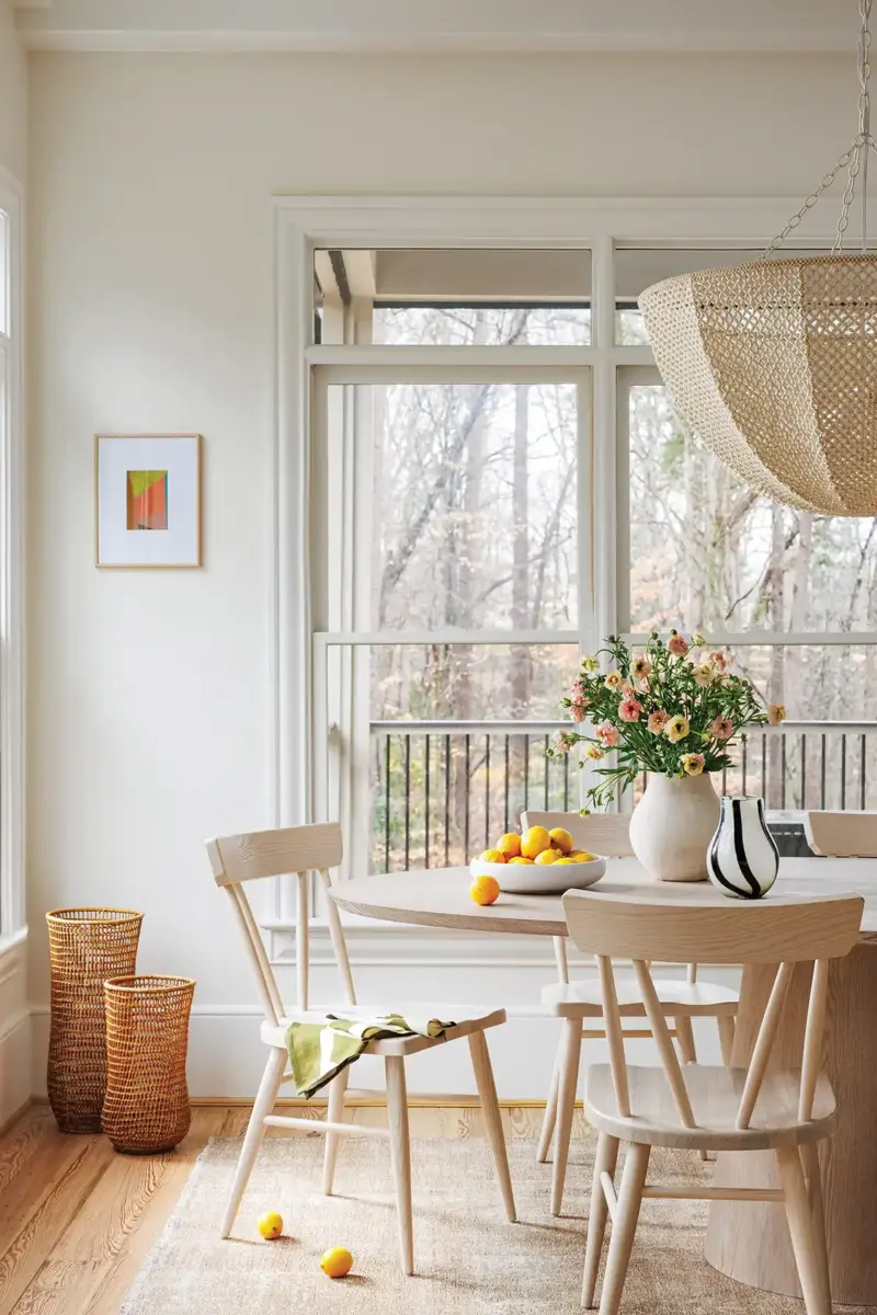 kitchen dining area in renovated North Carolina kitchen