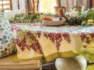 spring tablescape with floral tablescape