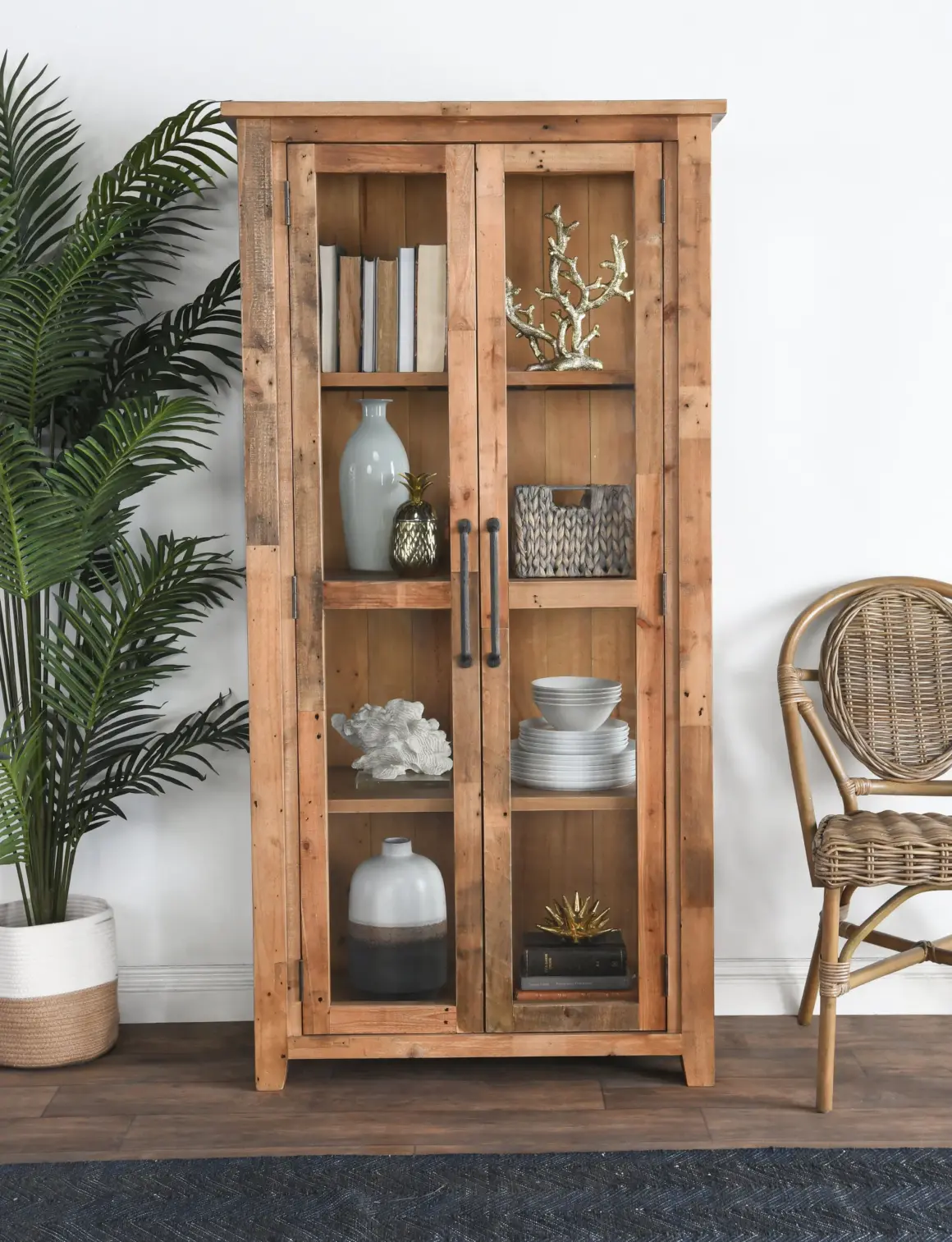 Reclaimed Pine Display Cabinet