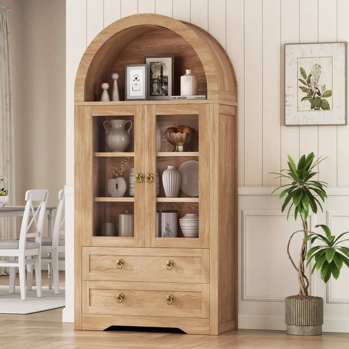 caspian modern design curio cabinet