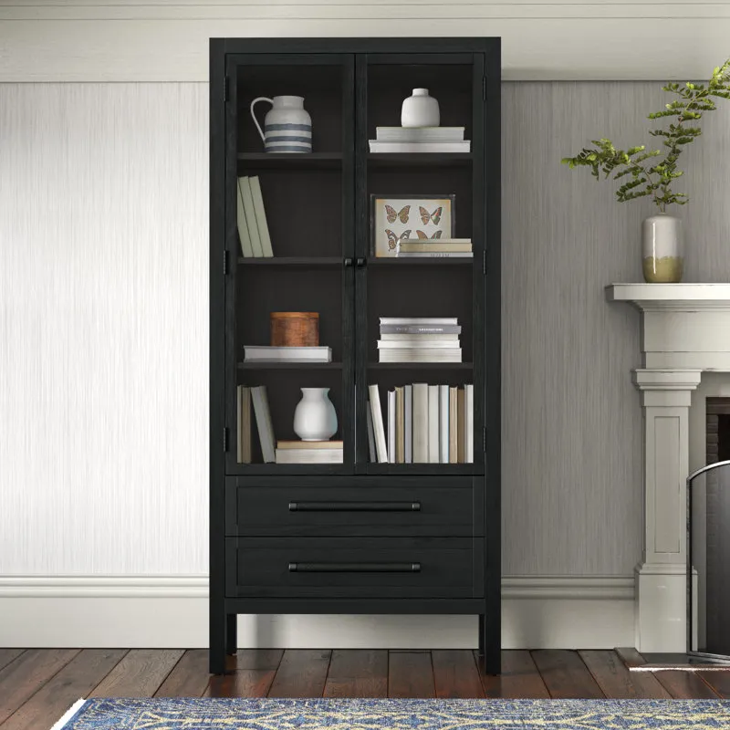 black dining cabinet